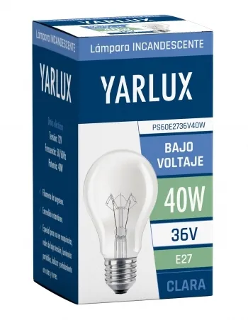 Lámpara incandescente bajo voltaje GLS YARLUX