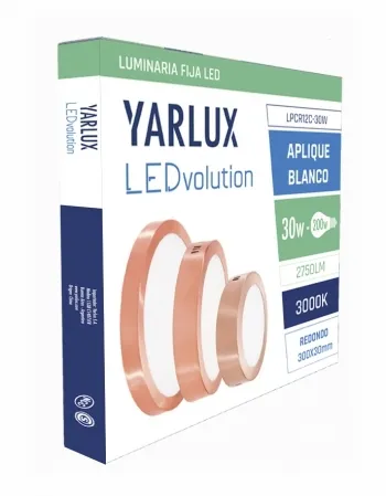 Panel LED 12W aplique redondo cobre YARLUX