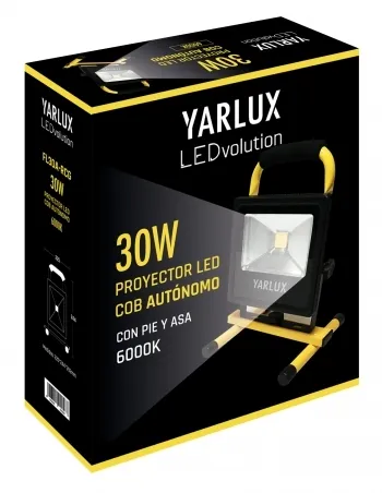 Proyectores LED 30W COB AUTÓNOMOS con pie y asa YARLUX